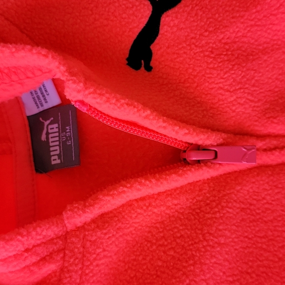 Girls Puma Peplum Fleece Jacket - Picture 4 of 5